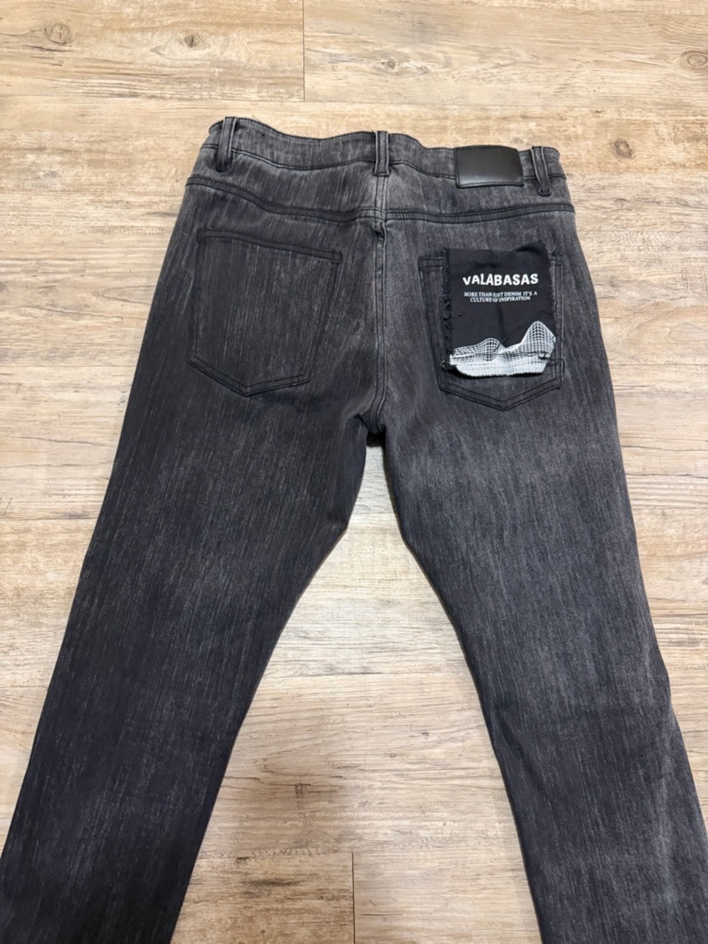 Valabasas Men's Skinny Jeans in Washed Black
